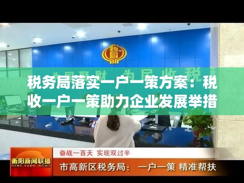 稅務局落實一戶一策方案：稅收一戶一策助力企業(yè)發(fā)展舉措 