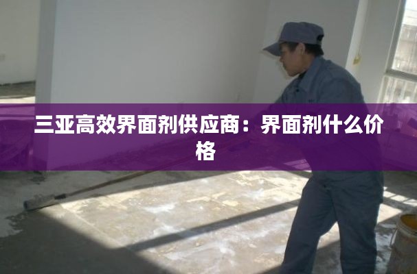 三亞高效界面劑供應(yīng)商：界面劑什么價(jià)格 