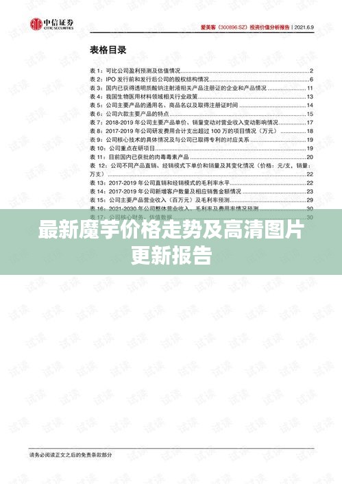 最新魔芋價(jià)格走勢(shì)及高清圖片更新報(bào)告