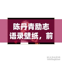 陳丹青勵(lì)志語(yǔ)錄壁紙，前行之力，鼓舞人心