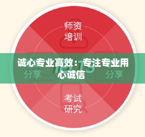誠心專業(yè)高效：專注專業(yè)用心誠信 