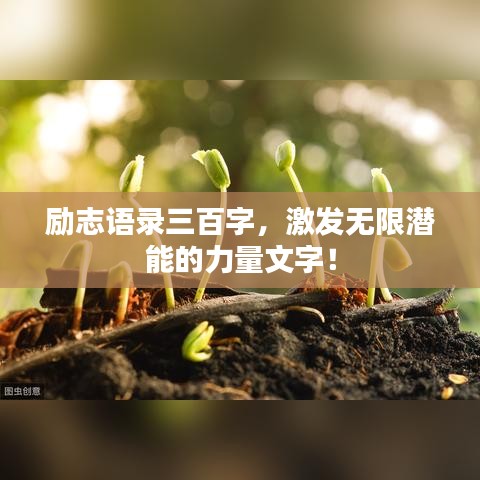 勵志語錄三百字，激發無限潛能的力量文字！