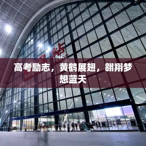 高考勵志，黃鶴展翅，翱翔夢想藍(lán)天