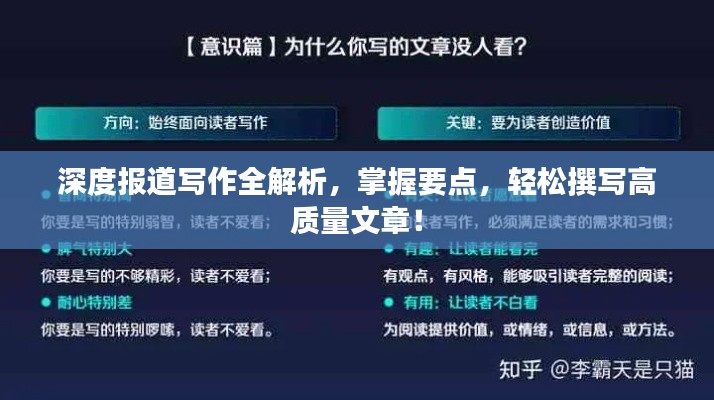 深度報(bào)道寫(xiě)作全解析，掌握要點(diǎn)，輕松撰寫(xiě)高質(zhì)量文章！