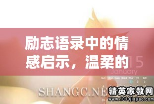 勵(lì)志語(yǔ)錄中的情感啟示，溫柔的力量不可小覷