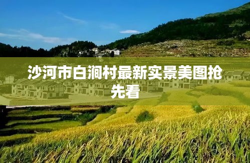 沙河市白澗村最新實(shí)景美圖搶先看