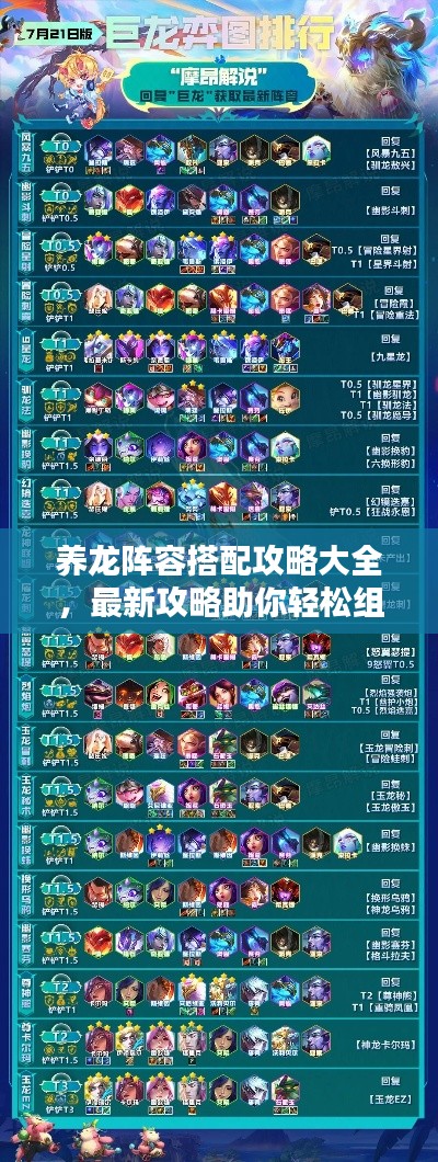 養龍陣容搭配攻略大全，最新攻略助你輕松組建無敵組合！