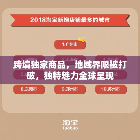 跨境獨家商品，地域界限被打破，獨特魅力全球呈現