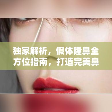 獨家解析，假體隆鼻全方位指南，打造完美鼻型！