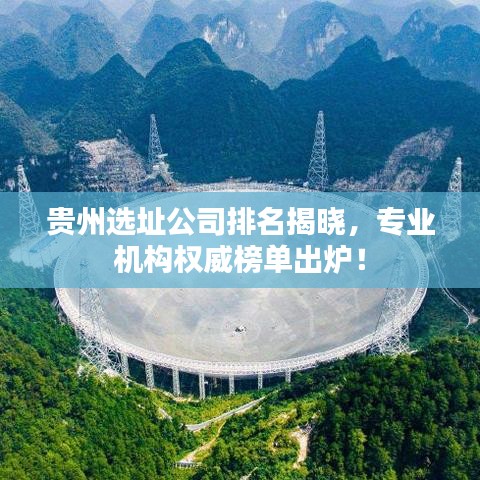 貴州選址公司排名揭曉，專業機構權威榜單出爐！