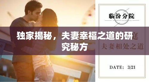 獨家揭秘，夫妻幸福之道的研究秘方