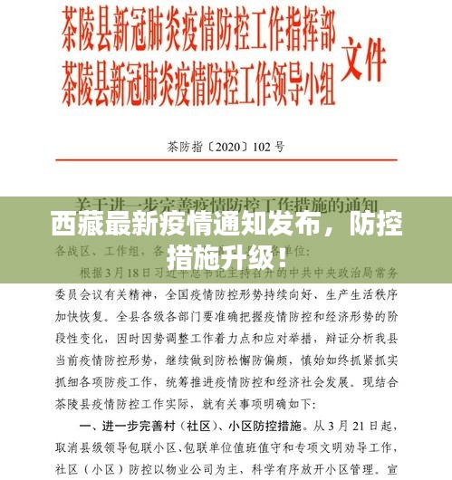 西藏最新疫情通知發布，防控措施升級！